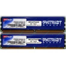 Память 1Gb (2x512Mb) DDR2 Patriot PSD251253381H pc4200 533MHz (Новокуйбышевск)